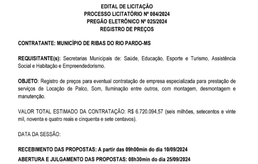 A 3 meses do fim, João Alfredo licita R$ 6,7 milhões em estruturas de shows